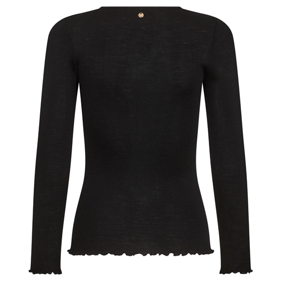 Mos Mosh Elaine Seamless Bluse, Sort